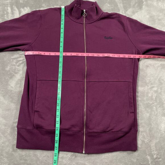 Rapha Sweatshirt Large Purple Full Zip Mock Neck Casual Athleisure Basic Classic - Picture 7 of 8